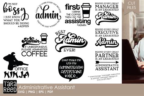 Administrative Assistant Office Svg And Cut Files 188955 Cut Files Design Bundles