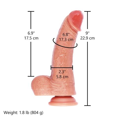 Hismith Dual Layered Realistic Silicone Dildo With Curved Shaft