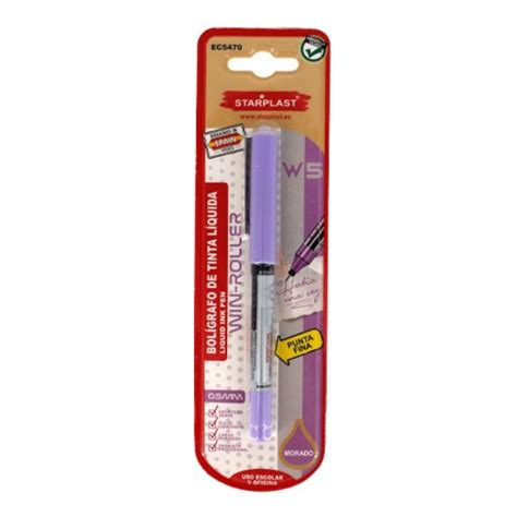 Bolígrafo Tinta Líquida Starplast 0 5Mm Morado