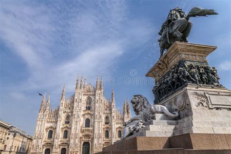 Duomo Di Milano The Milan Cathedral In Milan Lombardy Italy Stock