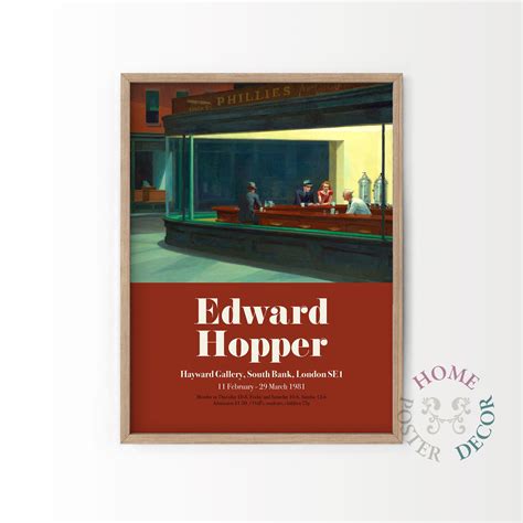 Nighthawks Edward Hopper Poster