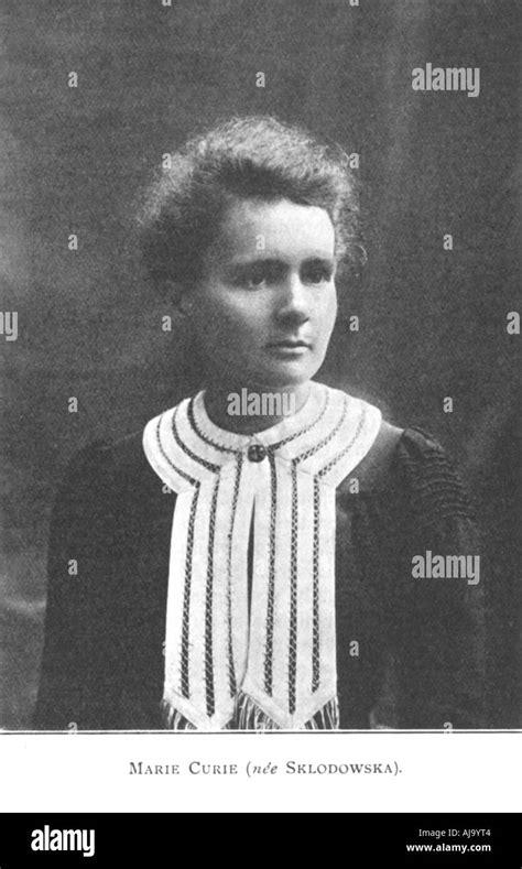 Marie Curie Polish Born French Physicist Artist Unknown Stock