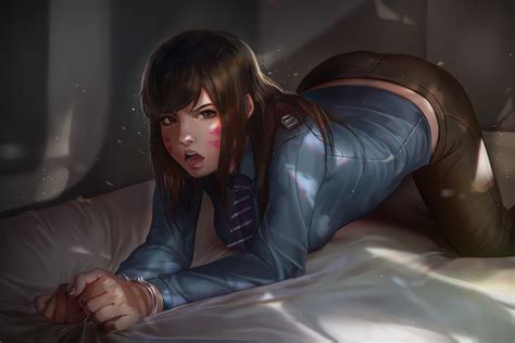 D Va Hoobamon Overwatch Akai Hentai