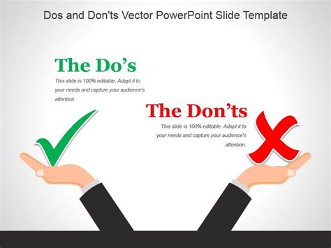 Dos And Donts Vector Powerpoint Slide Template | PowerPoint Presentation Slides | PPT Slides ...