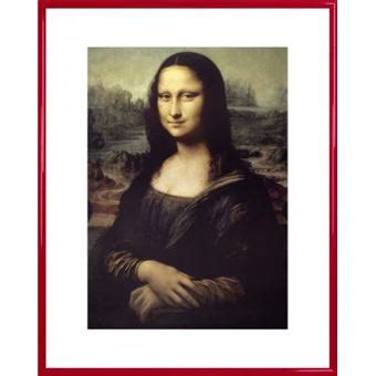 Poster Reproduction Encadré Leonardo Da Vinci La Joconde 50x40 cm