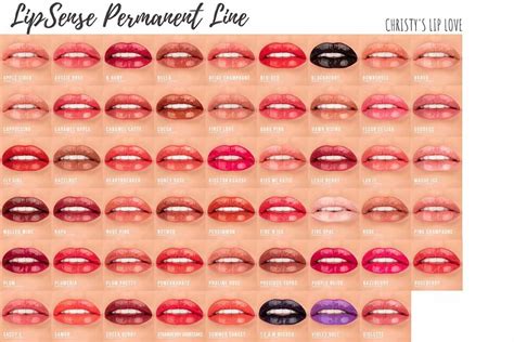 2020 Permanent Lipsense Colors Lipsense Colors Lipsense Color