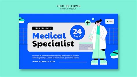 Free Psd Flat Design Medical Health Invitation Template