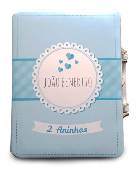 Lbum C Al A Personalizado Azul Ou Rosa Fotos X