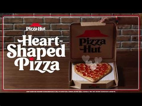 Pizza Hut Order Heart-Shaped Pizza Online Today TV Commercial 2021 | Heart shaped pizza, Pizza ...