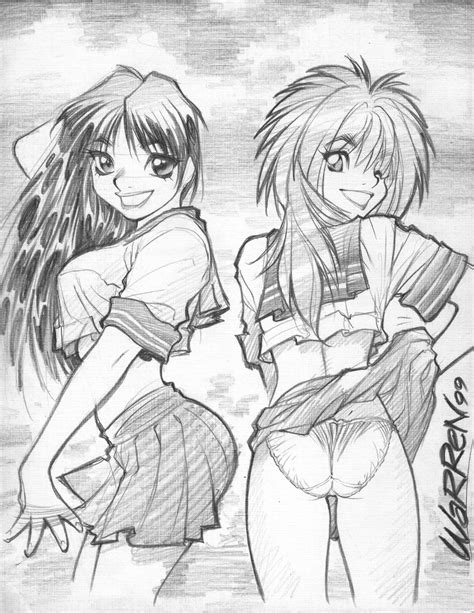 Yuri And Kei Dirty Pair Drawn By Adam Warren Danbooru