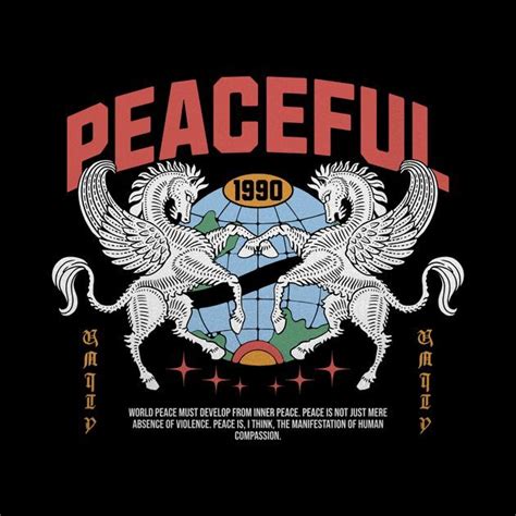 Peaceful T Shirt Design Template Customize It In Kittl In 2024