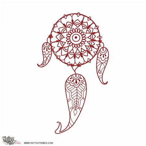Dreamcatcher (Mehndi) dreamcatcher mehndi original tribal tattoo design
