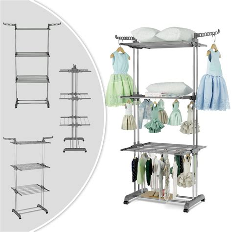 Innotic Clothes Drying Rack 4 Tier Foldable Standing Garment Dryer