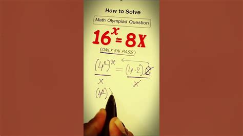 United States Math Olympiad Question A Nice Exponential Equation