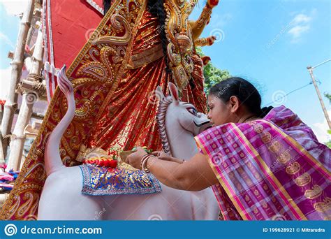 Durga Puja Festival Howrah West Bengal India Editorial Photo Image Of Kolkata Religious