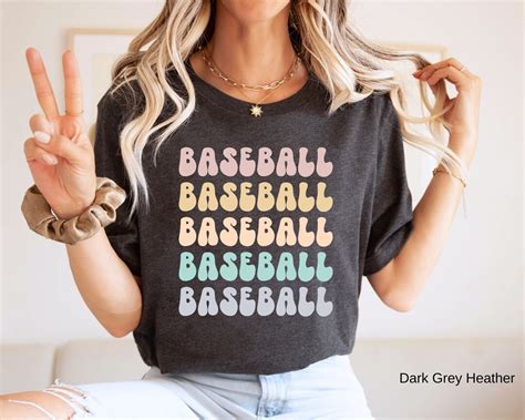 Retro Baseball Shirt, Baseball Tshirt, Baseball Shirt for Women ...