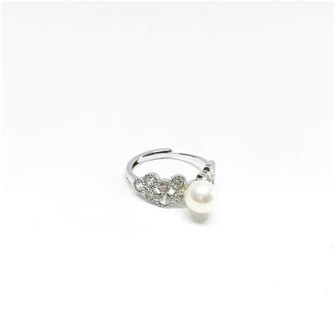 Blest Joyer A Anillo De Perlas Aaa Mm Color Blanco Etsy Espa A