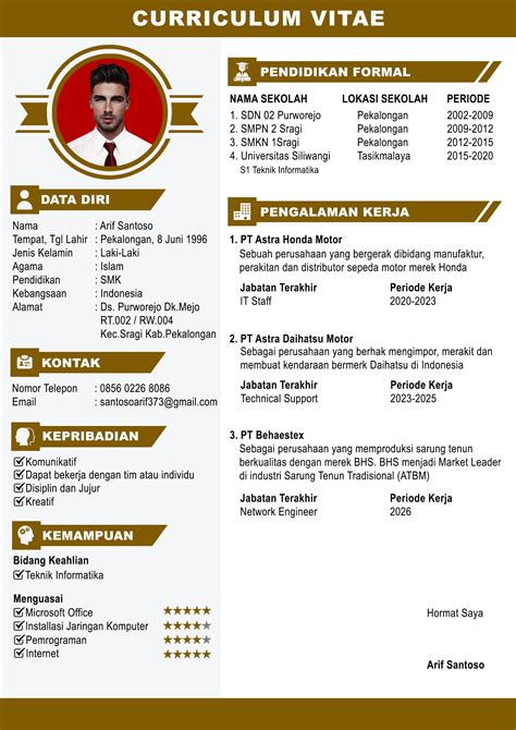 Contoh Cv Surat Lamaran Kerja Guru Delinewstv