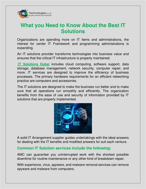 Ppt What You Need To Know About The Best It Solutions Powerpoint