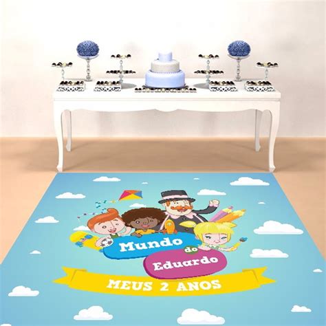 Tapete Infantil Mundo Bita Personalizado Elo