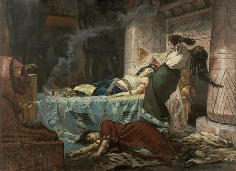 Cleopatra Oil On Canvas Painting By Juan Luna