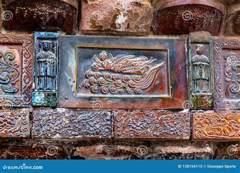 Ancient Bricks of the Iron Pagoda of Kaifeng, Henan, China. Stock Image ...