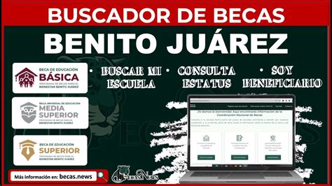 Buscador de estatus becas Benito Juárez para educación media superior