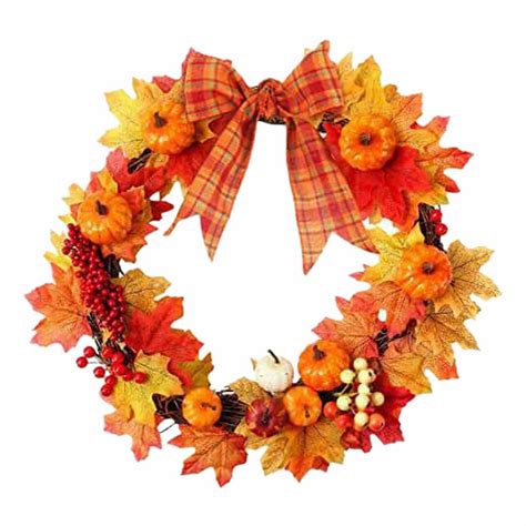 Fall Hanging Plant Artificial Autumn Maple Leaves Garland For Garden