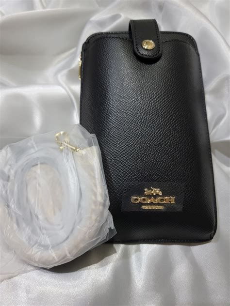 【未使用】1円スタート 新品未使用 Coach コーチ ノース サウス フォン クロスボディ フォン チェーン ショルダーバッグ スマホ