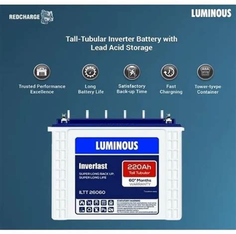 Luminous Iltt Tubular Battery For Home Ah At Rs In