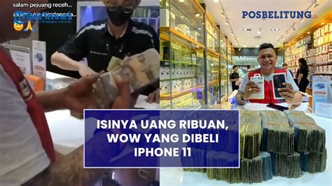 Juru Parkir Tenteng Plastik Isinya Uang Ribuan Wow Yang Dibeli Iphone