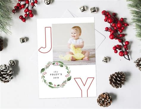 PRINTED Merry Christmas Card Photo Holiday Card Photo - Etsy