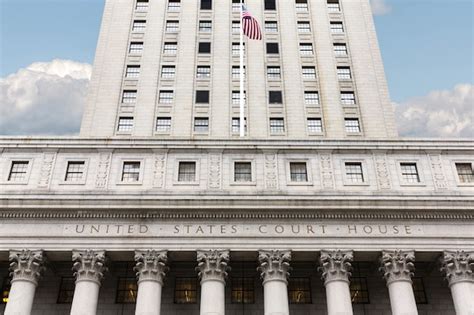 Palacio De Justicia De Los Estados Unidos Fachada Del Palacio De