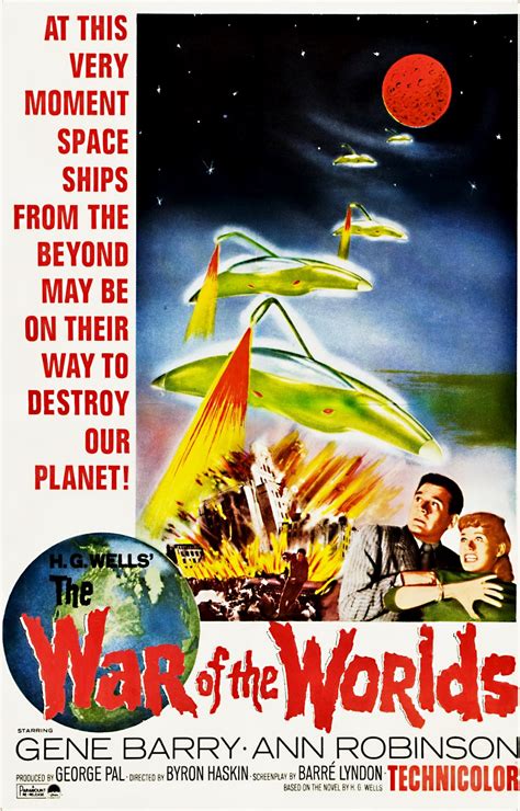 The Geeky Nerfherder: Movie Poster Art: The War Of The Worlds (1953)