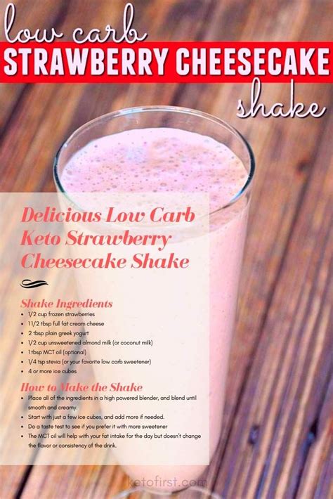 Low Carb Keto Strawberry Cheesecake Shake Cheesecake Has Always Been