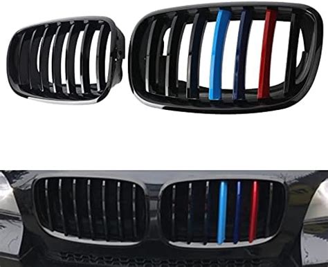 M Color Front Grille Grill Kidney For 2008 2014 Bmw X5 X6