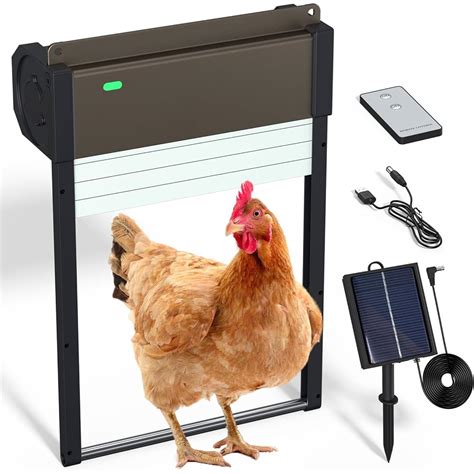 11 Mo Finance Automatic Chicken Coop Door Solar Powered Automatic