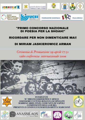 Domani La Cerimonia Di Premiazione Per Il Concorso Nazionale Ricordare