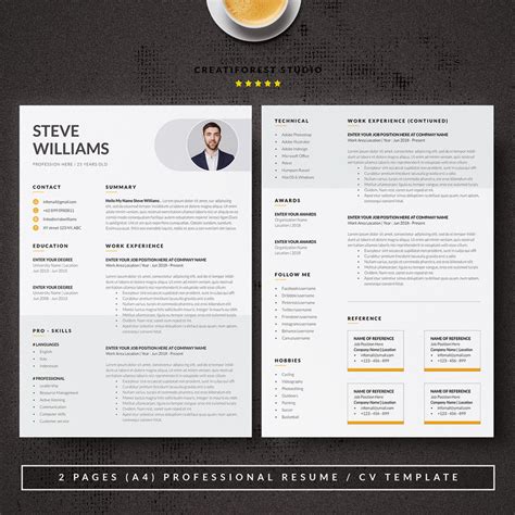 Simple Resume Or Cv Templates Templatemonster