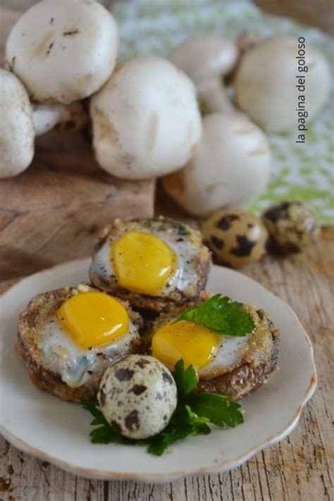 Funghi Champignon Ripieni Al Forno Champignon Ripieni Di Uova La