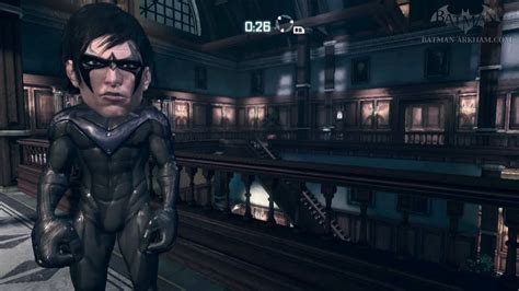 Batman Arkham City Easter Egg 18 Big Head Mode YouTube