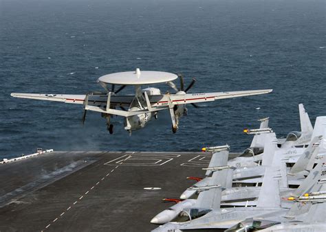 A U S Navy E C Hawkeye With The Tigertails From Carrier Airborne