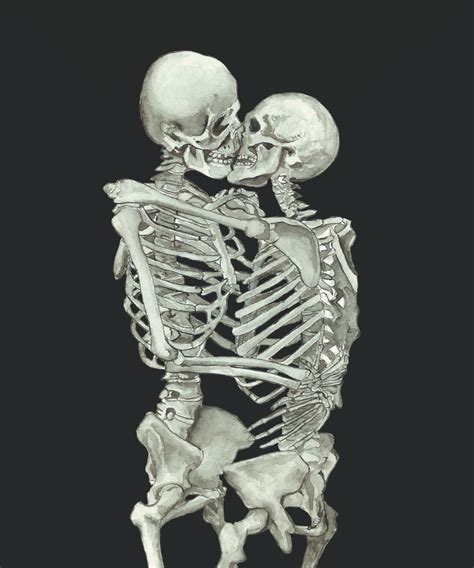 Skeleton Love Skeleton Art Skeletons Kissing Wallpaper Black