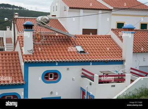 Solar Panels At Praia De Odeceixe Portugal Stock Photo Alamy