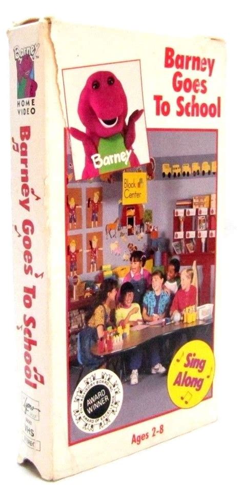 BARNEY GOES TO SCHOOL Children's Live Action VHS 1990 - Treasure Vault ...