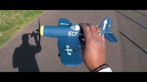 Review Du F4u Corsair De Eachine Avion Rc By Frrc Youtube