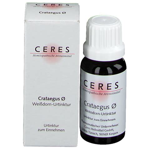 CERES Crataegus Urtinktur 20 Ml Shop Apotheke