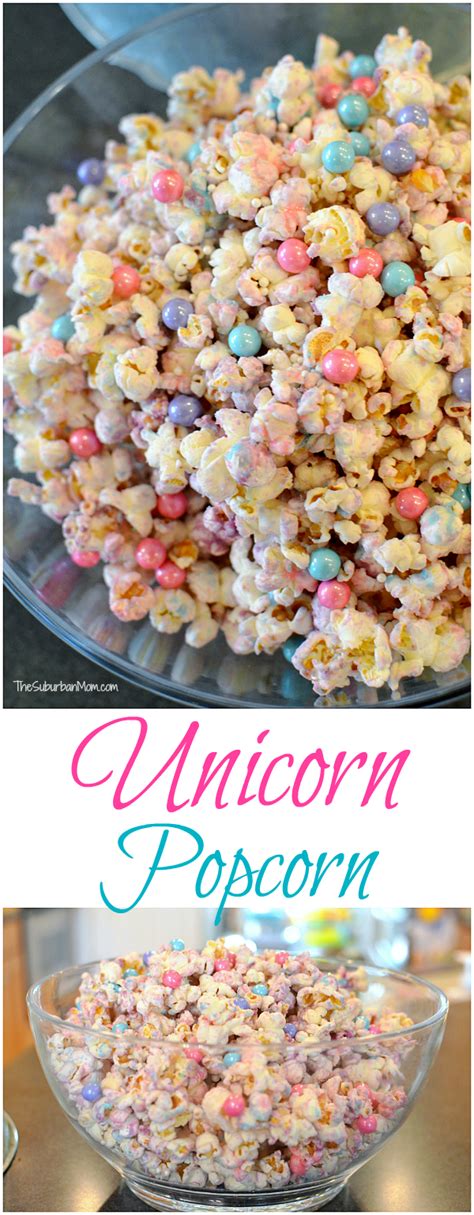 Easy To Make Unicorn Popcorn Recipe The Suburban Mom