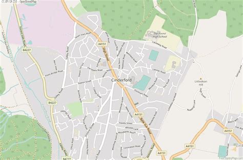 Cinderford Map Great Britain Latitude & Longitude: Free England Maps