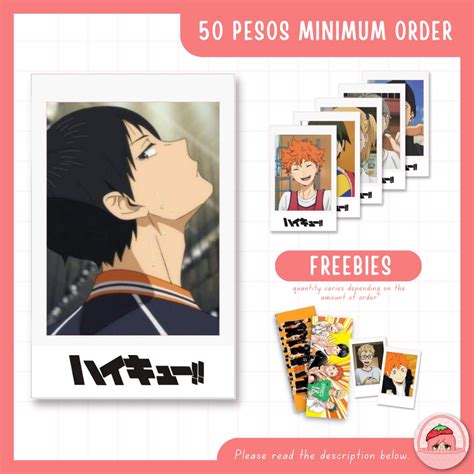 Part Of Haikyuu Polaroid Unofficial Fanmade Photocard Shopee